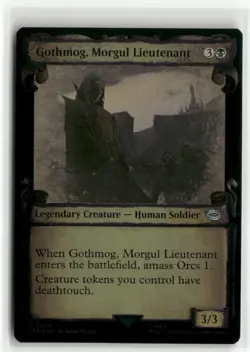 Gothmog, Morgul Lieutenant Showcase Scrolls FOIL The Lord of the Rings MTG NM - Image 1