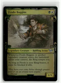 Frodo Baggins Showcase Scrolls FOIL The Lord of the Rings MTG NM - Image 1