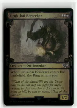 Uruk-hai Berserker Showcase Scrolls FOIL The Lord of the Rings MTG NM - Image 1