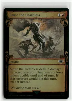 Smite the Deathless Showcase Scrolls FOIL The Lord of the Rings MTG NM - Image 1