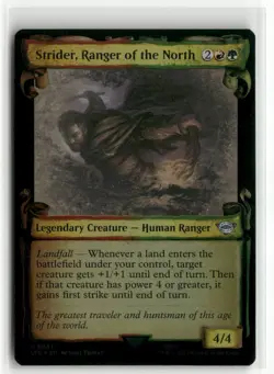 Strider, Ranger of the North Showcase Scrolls FOIL The Lord of the Rings MTG NM - Image 1
