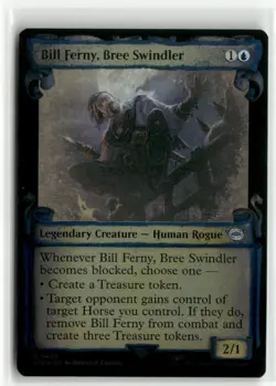 Bill Ferny, Bree Swindler Showcase Scrolls FOIL The Lord of the Rings MTG NM - Image 1