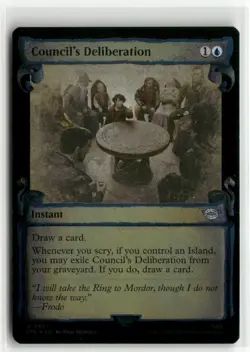 Council's Deliberation Showcase Scrolls FOIL The Lord of the Rings MTG NM - Image 1