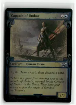 Captain of Umbar Showcase Scrolls FOIL The Lord of the Rings MTG NM - Image 1