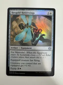 Hexgold Hoverwings Foil MTG Magic the Gathering Card NM Near Mint ONE - Image 1