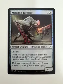Mandible Justiciar Foil MTG Magic the Gathering Card NM Near Mint ONE - Image 1