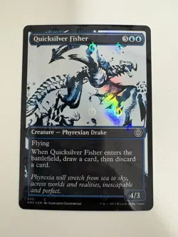 Quicksilver Fisher Step-and-Compleat Foil Showcase MTG Magic Card NM Mint ONE - Image 1