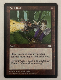 1x Null Rod Weatherlight MTG Magic the Gathering NM - Image 2