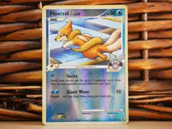 Pokemon FLOATZEL 4/111 REVERSE HOLO RARE | MP Played | Rising Rivals | 2009 #2 - Image 1