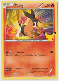 Tepig - 2021 Pokemon McDonald's Collection 13/25 NH - Image 1