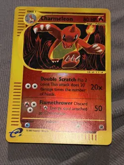 Pokemon TCG: 2002 Expedition Base Set Charmeleon 73/165 Reverse Holo Excellent ! - Image 1
