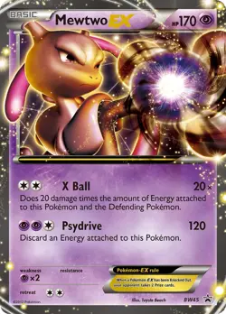 Mewtwo EX - BW45 Pokemon Black and White Promos Holo Promo DAMAGED - Image 1