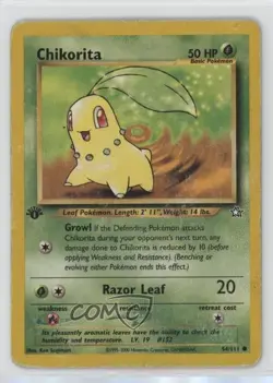 Chikorita 1st Ed. Pokemon Neo Genesis #54 2000 - Image 1