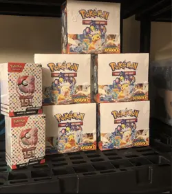 5 Surging Sparks Booster Boxes With 2 Pokemon 151 Booster Bundles - Image 1
