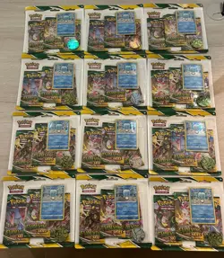 Lot (12) of Pokemon Evolving Skies 3 Pack Blister - EISCUE - New Sealed - Image 1