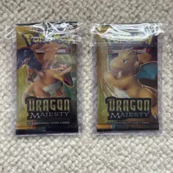 4X Pokemon Dragon Majesty Boosters - Sun & Moon - Art Set - Sealed - Image 2
