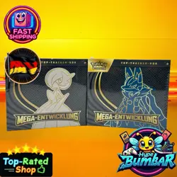 POKEMON ME01 Mega-Entwicklung Top Trainer Box Lucario und Guardevoir Bundle - Image 1