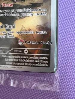 Pokemon Mega Evolution MEP 009 Alakazam SEALED Promo Pokemon Center Stamped - Image 2