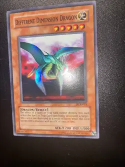 Yugioh Different Dimension Dragon DCR-015 Super (NM) - Image 3