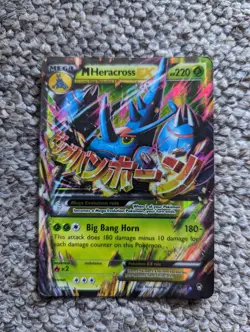 Pokemon M Mega Heracross EX Card 5/111 XY Furious Fists Holo Ultra Rare Foil - Image 1