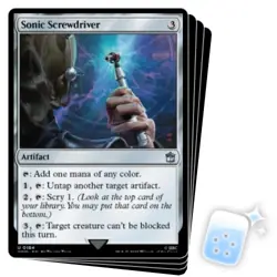 SONIC SCREWDRIVER (184) X4 Universes Beyond: Doctor Who Magic MTG MINT CARD - Image 1