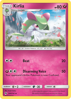 Kirlia 140/214 Uncommon | Lost Thunder | Pokemon Card - Image 1