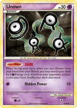 Unown 40/90 Uncommon | HS-Undaunted | Pokemon Card - Image 1