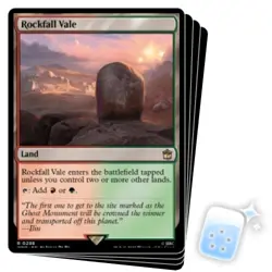 ROCKFALL VALE X4 Universes Beyond: Doctor Who Magic MTG MINT CARD - Image 1