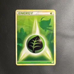 Grass/Leaf Energy NM Non Holo Rare Pokemon Card Celebi Heart Gold Soul Silver - Image 1