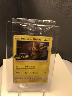 Pokemon Card Detective Pikachu SM190 Holo Rare STAMPED & SEALED - Image 2