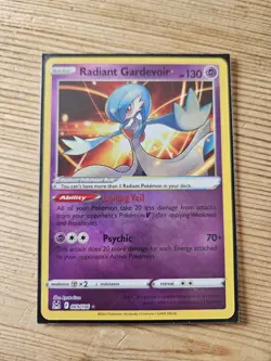 Pokemon TCG Radiant Gardevoir Lost Origin Holo Card 069/196 Rare - Image 1