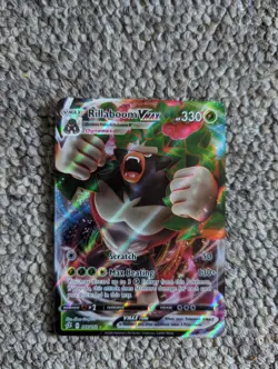 Pokemon TCG Rillaboom VMAX Rebel Clash Ultra Rare Card 018/192 Foil Holo - Image 1