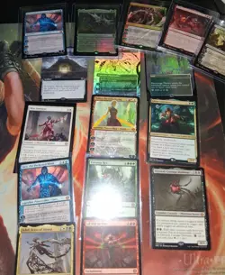MTG Phyrexian Lot: Including Phyrexian Language Cards Foil And Non - Image 1