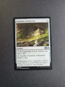Fountain Of Renewal Magic The Gathering Core Set 2019 Regular Uncommon NM - Image 2