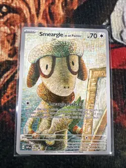 Smeargle as a Painter Pokemon x Van Gogh Black Star FAN ART - Image 1