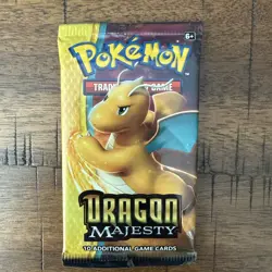Sealed Pokemon Dragon Majesty Booster Pack - Image 1