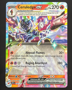 Ceruledge ex 036/191 Double Rare Pokemon Surging Sparks - Image 1