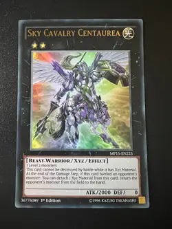 Sky Cavalry Centaurea MP15-EN225 Ultra Rare 1st Ed Very Good to Near Mint Yugioh - Image 1
