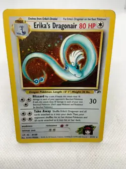 Erika's Dragonair - 4/132 - Holo Rare Gym Heroes Set TCG - Pokemon Card DAMAGED - Image 2