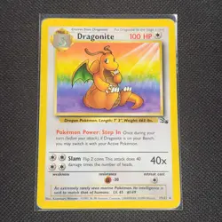 Dragonite - 19/62 - Non Holo Rare - Fossil - Unlimited - Pokemon Card - HP - Image 1