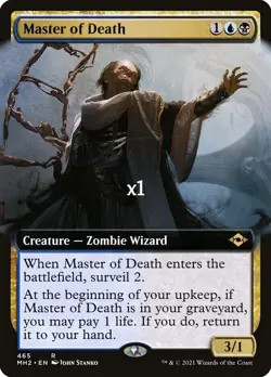MTG Borderless Modern Horizons 2 MH2 Master of Death MINT - Image 1