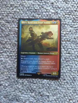 Assassin's Creed Magic The Gathering Etched Foil Mary Read And Anne Bonny 0242 R - Image 1