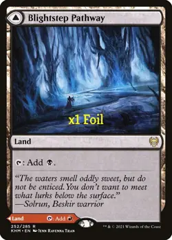 MTG Foil Kaldheim KHM Blightstep Pathway Searstep Pathway MINT - Image 1