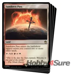 Sundown Pass X4 M/NM Magic: The Gathering MTG Universes Beyond: Doctor Who - Image 1