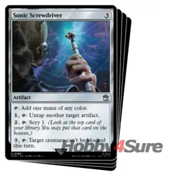 Sonic Screwdriver (184) X4 M/NM Magic MTG Universes Beyond: Doctor Who - Image 1