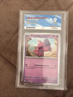 Pokemon TCG Tinkatink Paldea Evolved Promo 025 Holo Card Ace 9 Mint - Image 1