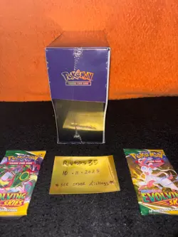 Pokemon Paldean Fates ETB Elite Trainer Box New Sealed+ Evolving skies x2 - Image 2