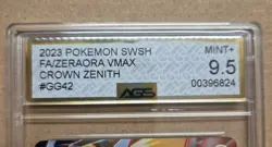 Pokemon Zeraora VMAX Full Alt Art GG42/GG70 Pokemon SWSH Crown Zenith AGS 9.5 - Image 2