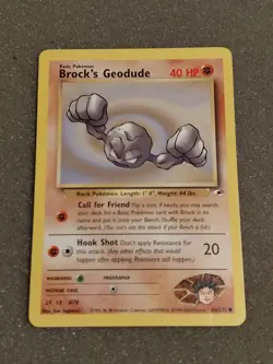 Pokemon - Lot Of 4 - Brocks Geodude, Brocks Graveler - Gym Challenge, Gym Heroes - Image 2