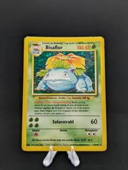 Pokemon TCG - Venusaur 15/102 Holo Rare Base Set 1999 - WOTC - GERMAN - See Desc - Image 2